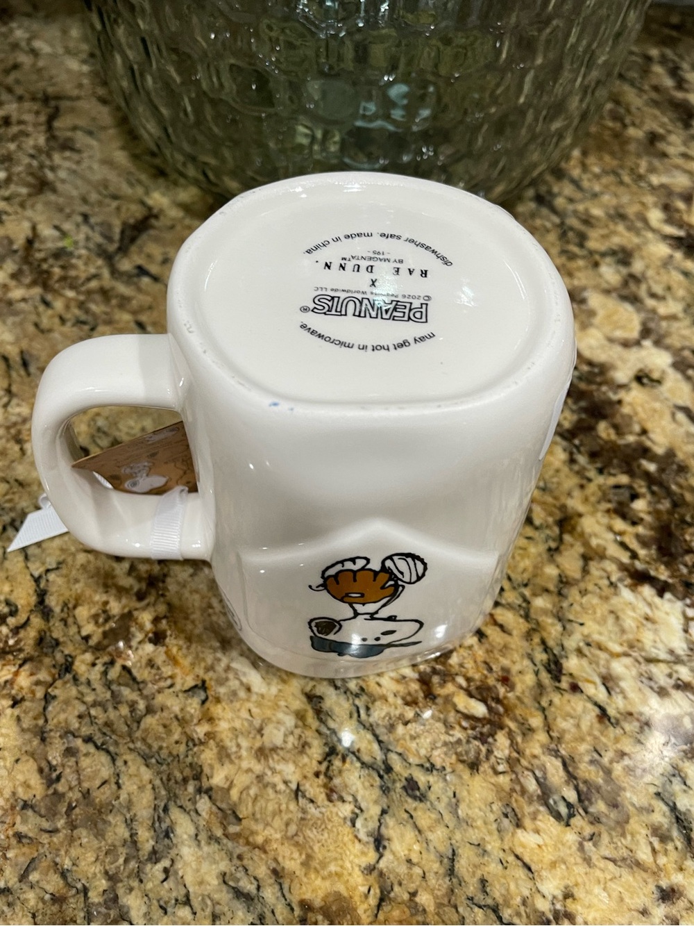 Rae Dunn Peanuts PLAY BALL double sided mug - snoopy baseball lacing Brand NEW - Picture 7 of 7